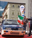 Alessandro Pulz alla partenza del Rally Valsugana 2024